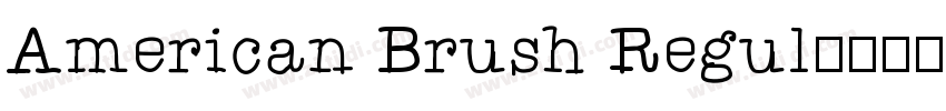 American Brush Regul字体转换